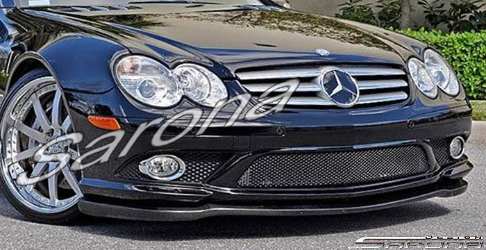 Custom Mercedes SL  Convertible Front Add-on Lip (2007 - 2008) - $590.00 (Part #MB-027-FA)